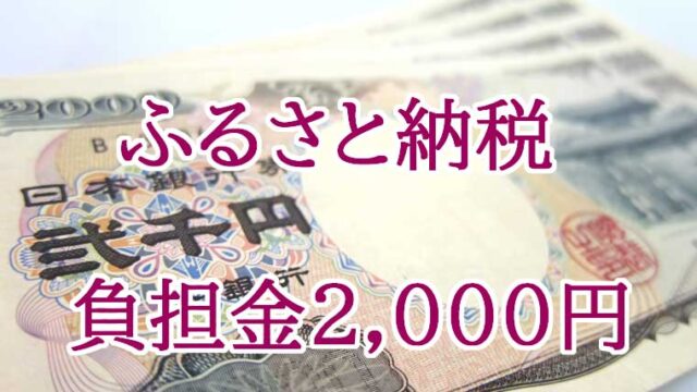 ふるさと納税負担金2000円